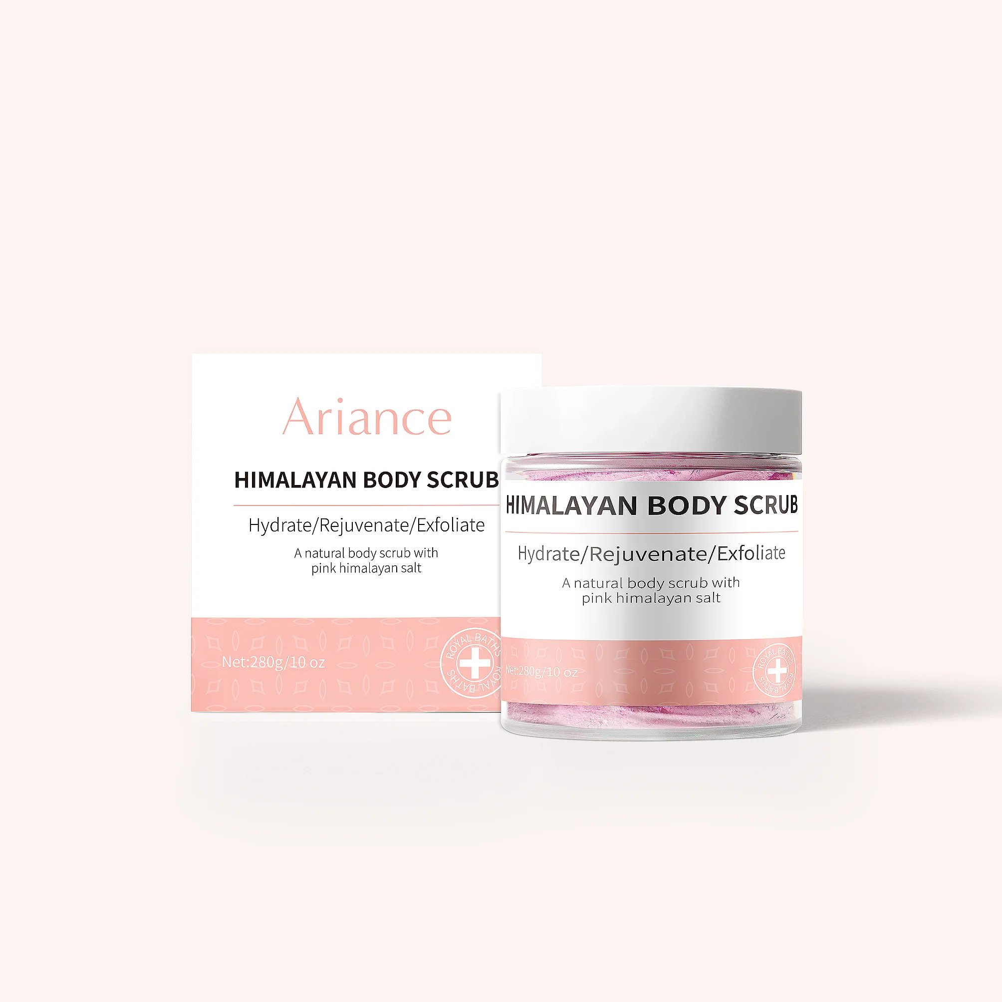 

Ariance Hot Selling Himalayan Salt Scrub Natural Body Sugar Scrub Exfoliate Skin Whitening Body Scrub