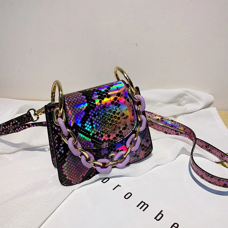 

Snake print small square bag luxury women hand bags handbags 2021 kid handbags purses