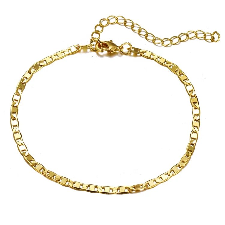 

Fashion Gold Plated Anklets Cuban Link Anklet for Women