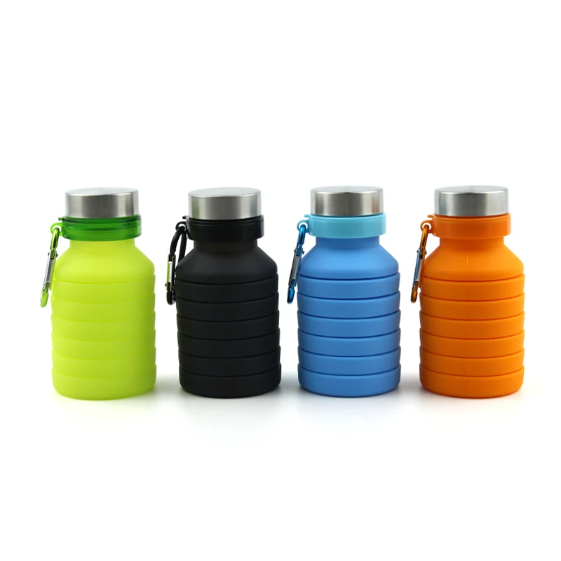 

550ML Squeeze Creative Smart Silicone Rubber Folding Coffee Bottle Supplier, Customerized