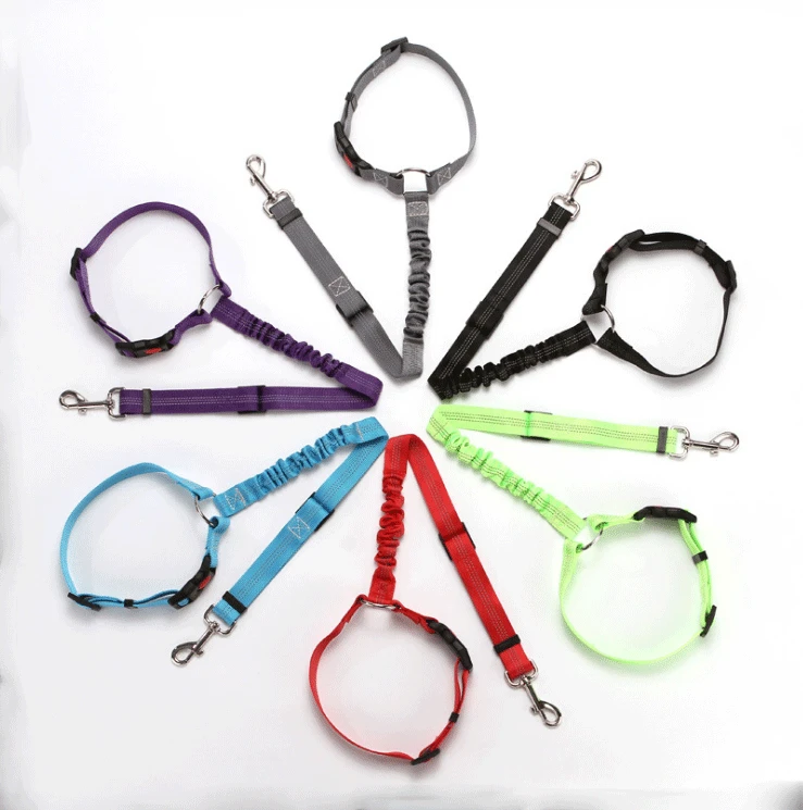 

Adjustable 5 Colors Strap Buckle 18 to 30inch Safety Dog Harness Leash Vehicle Pet Car Seat Belts For Dog