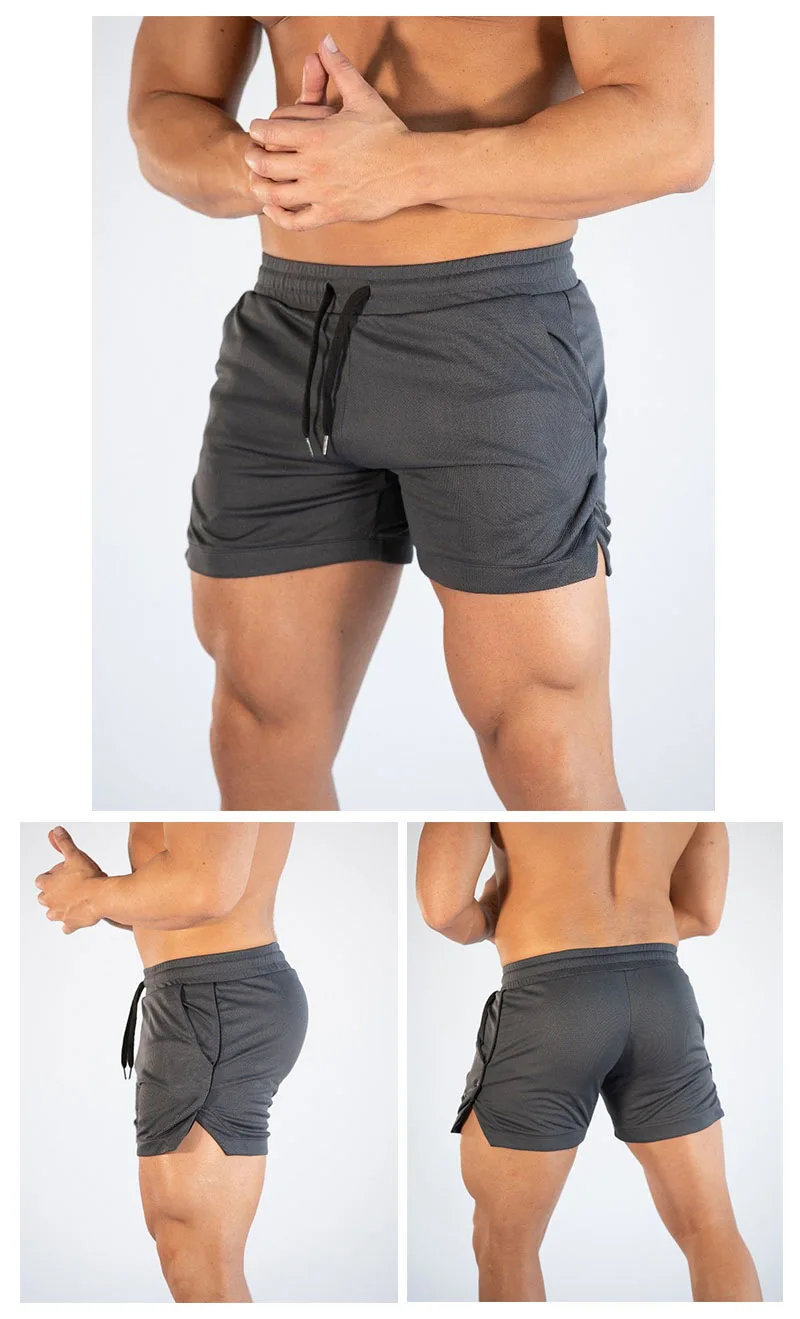 Men Sportswear Shorts Quick Dry Men Sports Running Shorts With Pockets ...