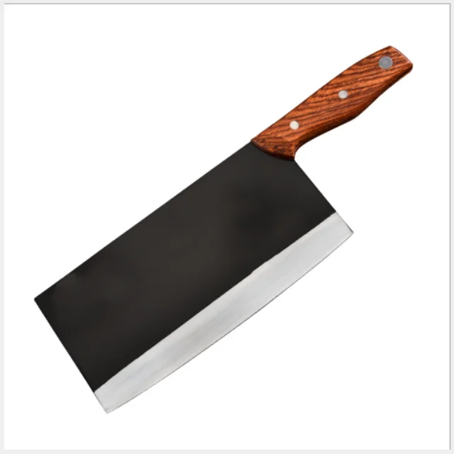

Wholesale Knives Non-stick Coating Blade Wooden Handle Nakiri Chinese Chopping Chef Butcher Cleaver Knife