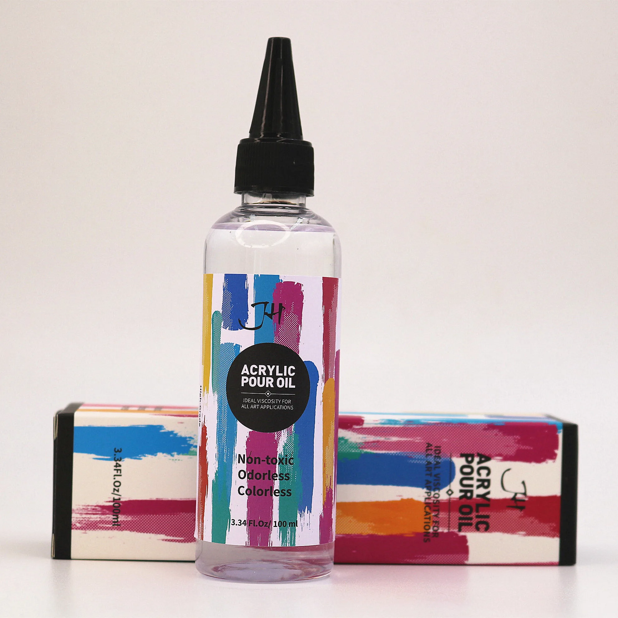 Acrylic Silicone Oil for Pouring for Artists Non-Toxic 100% Pure Liquid Oils Compatible with All Acrylic Paints