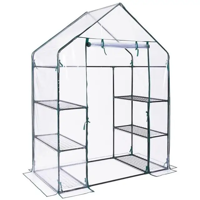

Hot sale Household Large Zipper Doors Small Greenhouse Portable, White