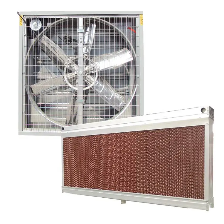 
pad - fan evaporative system for greenhouse cooling 