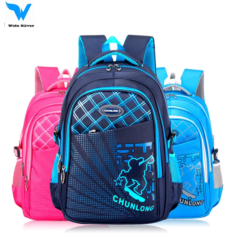 

Backpack Schoolbag Children School Bags For Teenagers Boys Girls Big Capacity Waterproof Kids Book Bag, Green,royal blue,rose red,sky blue