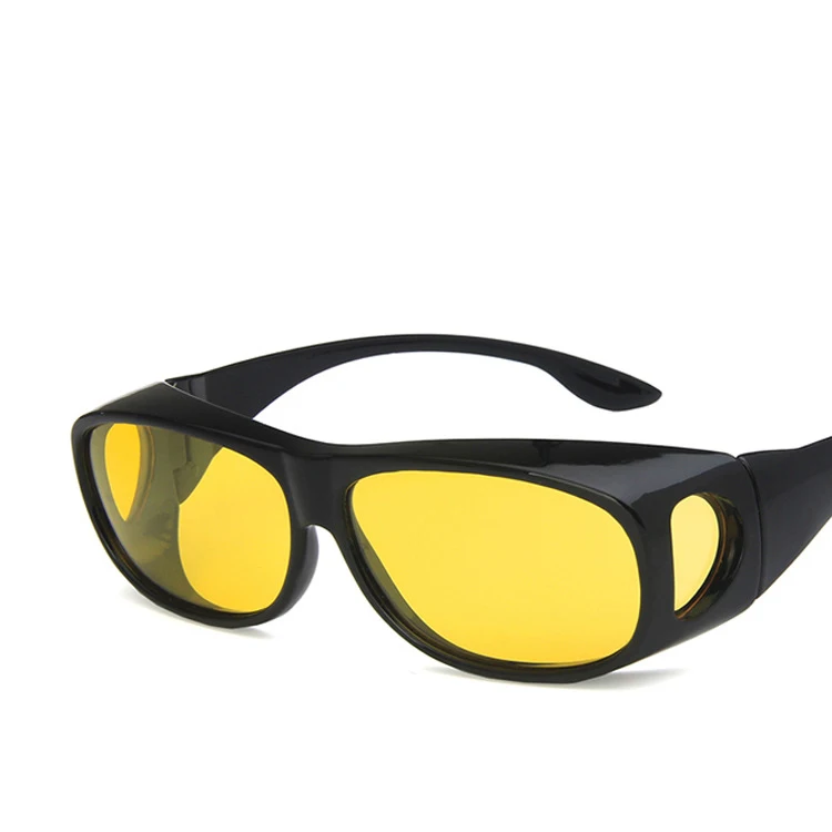 

Goggleses High-definition Polarized Technology Night Vision Night Driving Anti-high Beam Myopia Shading Mirror, Black,yellow