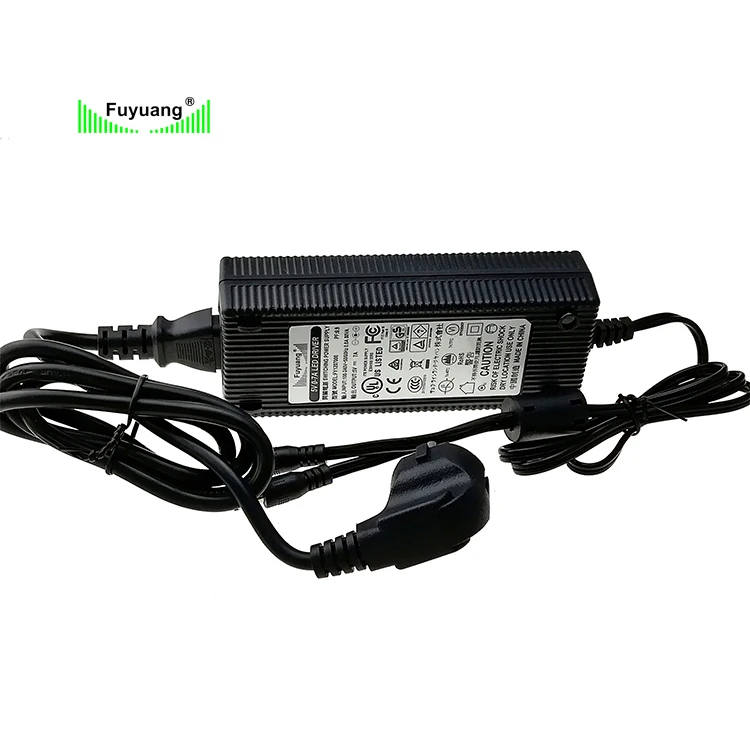 

Fuyuang GS CE BS SAA 36 volt Lithium ion battery charger dc-dc battery charger electric scooter 48v battery charger, Black white