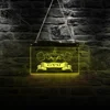 Man Weight lifting LED Wall Lamp Muscle Stronger light changing LED Sign Power Exercise Gym Sport LED Neon Wall Sign