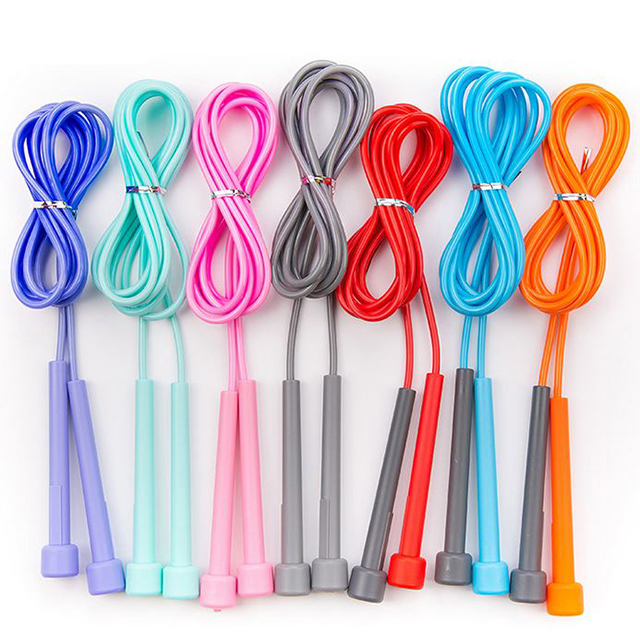 

Wholesale Light Kids Children Multicolor Rubber Handle Jump Rope