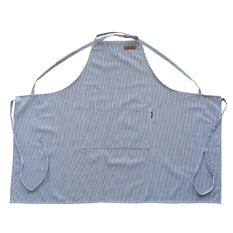 

Multifunction cotton linen kitchen apron with pocket for cooking baking crafting gardening and cleaning, Picture