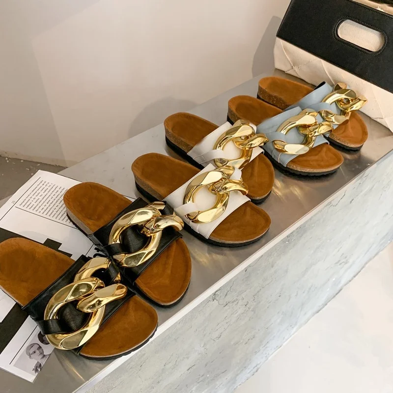 

Ladies eva outsole female house luxury rubber leather sandals women's slippers