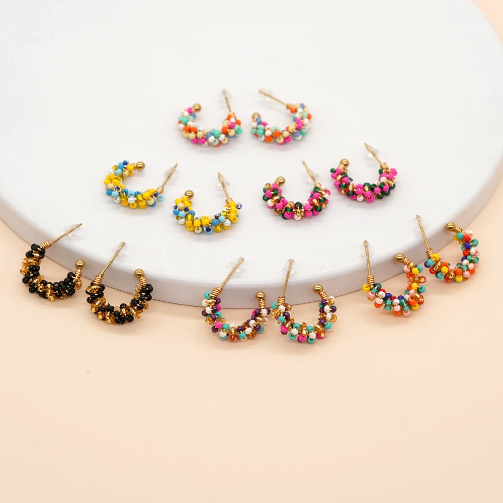 

Go2boho Colorful Mixed Bead Earrings For Women Boho Handmade Jewelry New In Summer Fashion Y2k Accessories