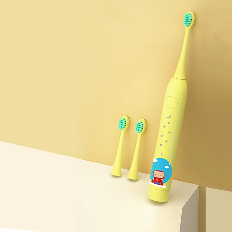 
New Kids Sonic Electric Toothbrush With Wireless Charging Led Light Remind 
