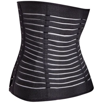 breathable polyester waist trimmer slimming body shaping woman
