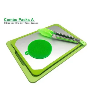 Image of 2019 Amazon Hot Sale Defrosting Tray with silicone border rapid thawing ,kitchen accessories