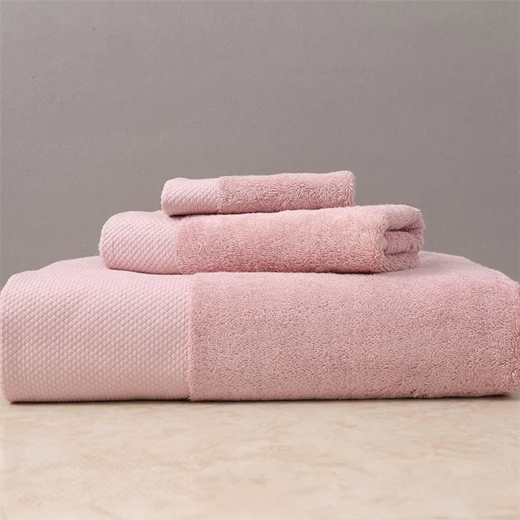 Luxury Custom Towels bath set Soft 100% cotton  hotel bath linens towel supplier