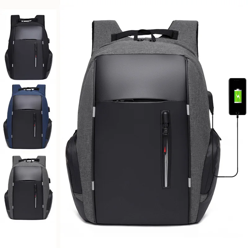 

Men's laptop backpack business leisure large capacity waterproof travel bag
