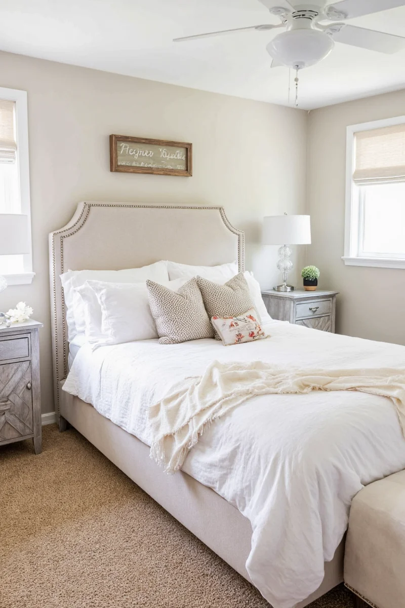 Fuzzy rugs in a child’s bedroom during fall