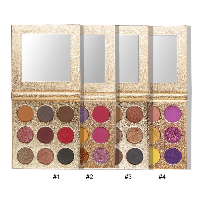 

9 Colors DIY Palets Makeup Eyeshadow Palettes Private Label Create Your Own Eyeshadow