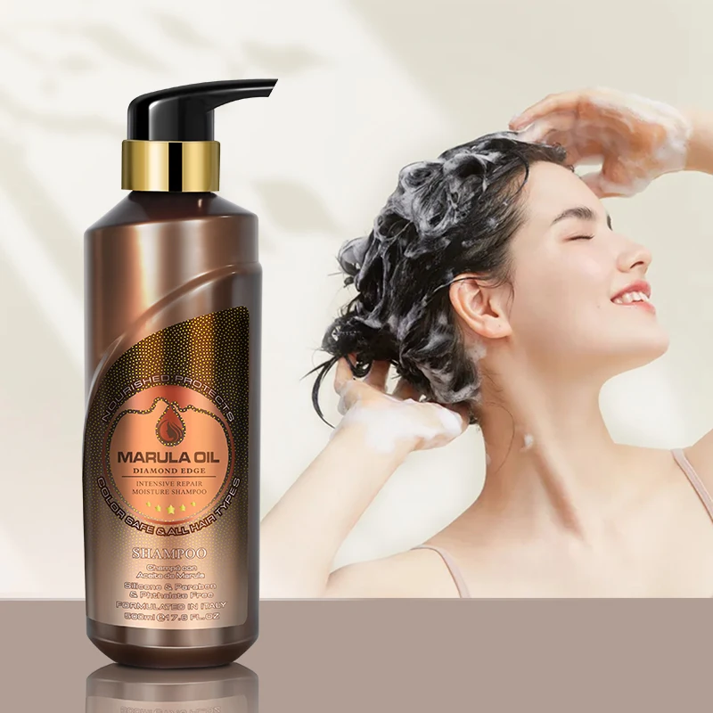 

Marula Oil OEM Color Safe Shampoo Hydrating Silky Moisture 100% Natural Shampoo Formulated in Italy