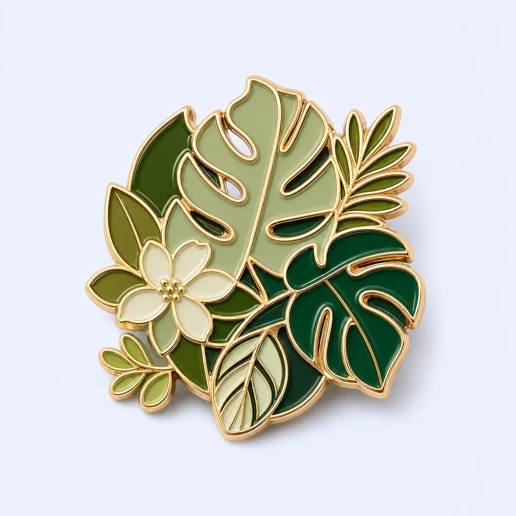 Tropical Monstera Leaf Soft Enamel Pin