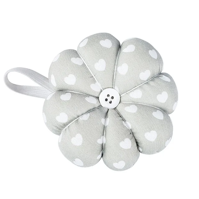 

Sewing Pincushion Pumpkin Shape Soft Cotton Fabric Button Wrist Strap for Cross Stitch Sewing Safety Pin Cushion Accessories