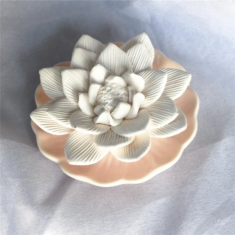 Home Decoration Aroma Clay Ceramic Flower Fragrance Diffuser Scented ...