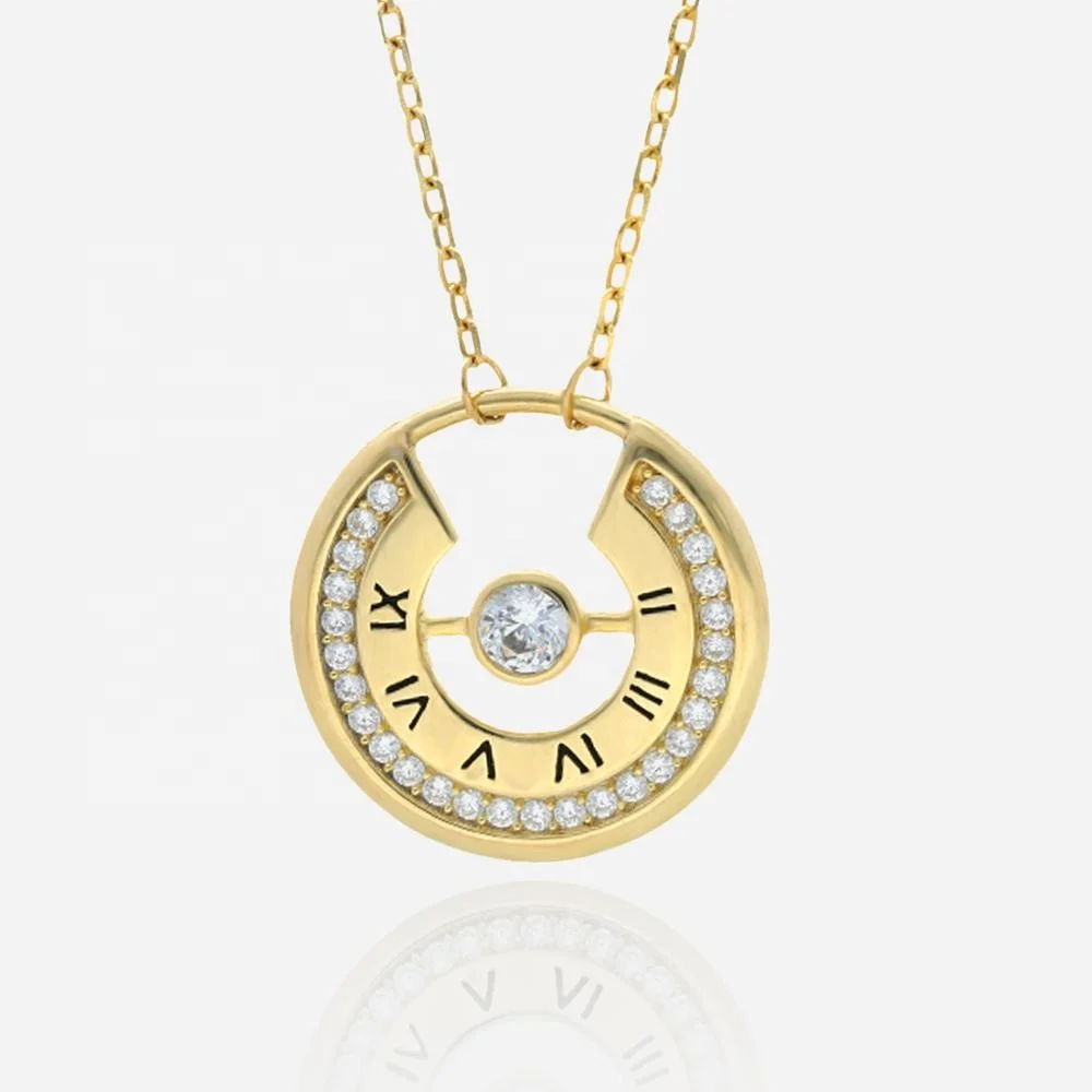 

Goslanic Carsunleo Elegant Light Luxury Hip Hop Letter Zircon Necklace