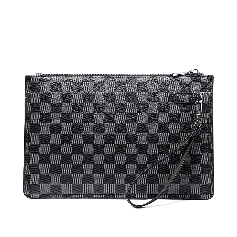

Hand bag men's fashion envelope hand bag large capacity retro clip bag