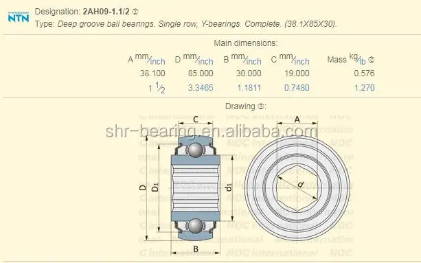 Ntn 2ah09 1 1 2 Insert Ball Bearing Ag Bearing Hex Bore Ball Bearing 209krrb2 Ae40895 Hps108gph 24k209n Buy 2ah09 1 1 2 Insert Ball Bearing Ntn 2ah09 1 1 2 Hex Bore Ball Bearing Product On Alibaba Com