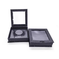 

SY shuying empty OEM logo black lash box eyelash storage square packaging box