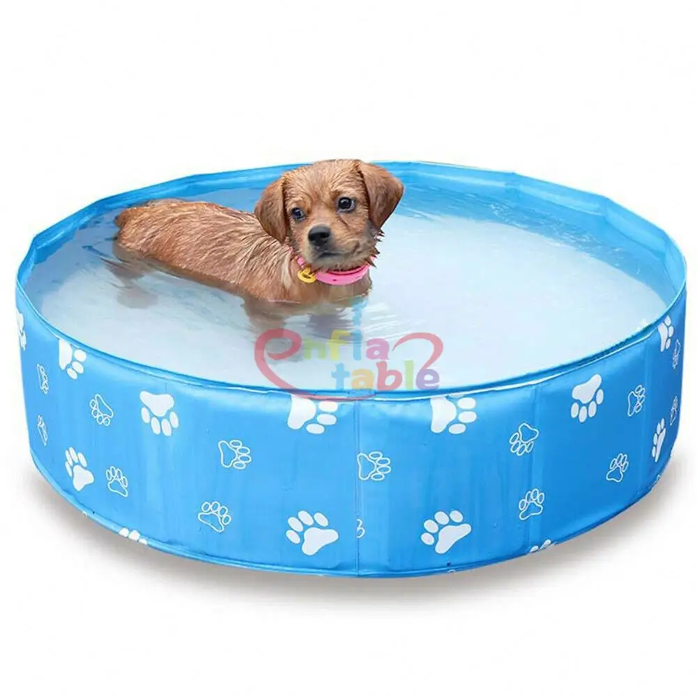 

Foldable Dog Pool/ Cat Bathtub Collapsible Pet Swimming Bathing Pool For Sale, Blue, red or as customized