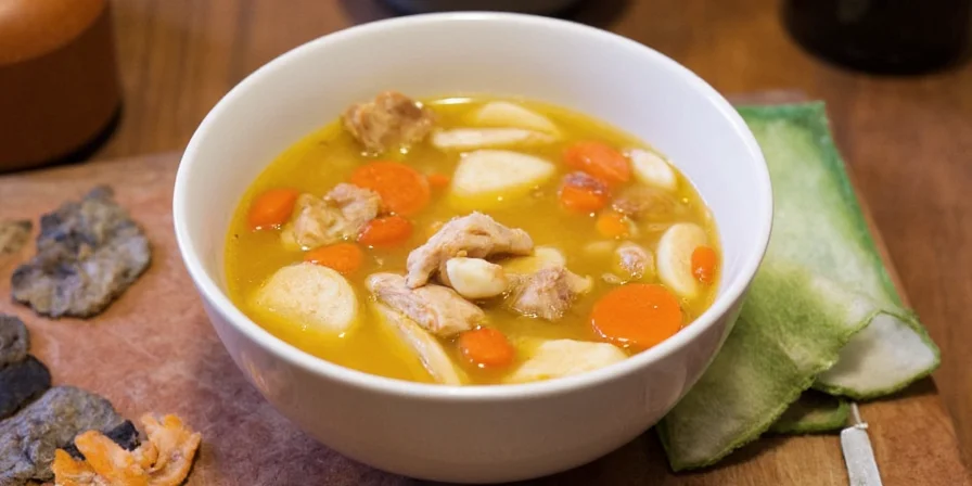 Visual representation of different flavor combinations for chicken soup