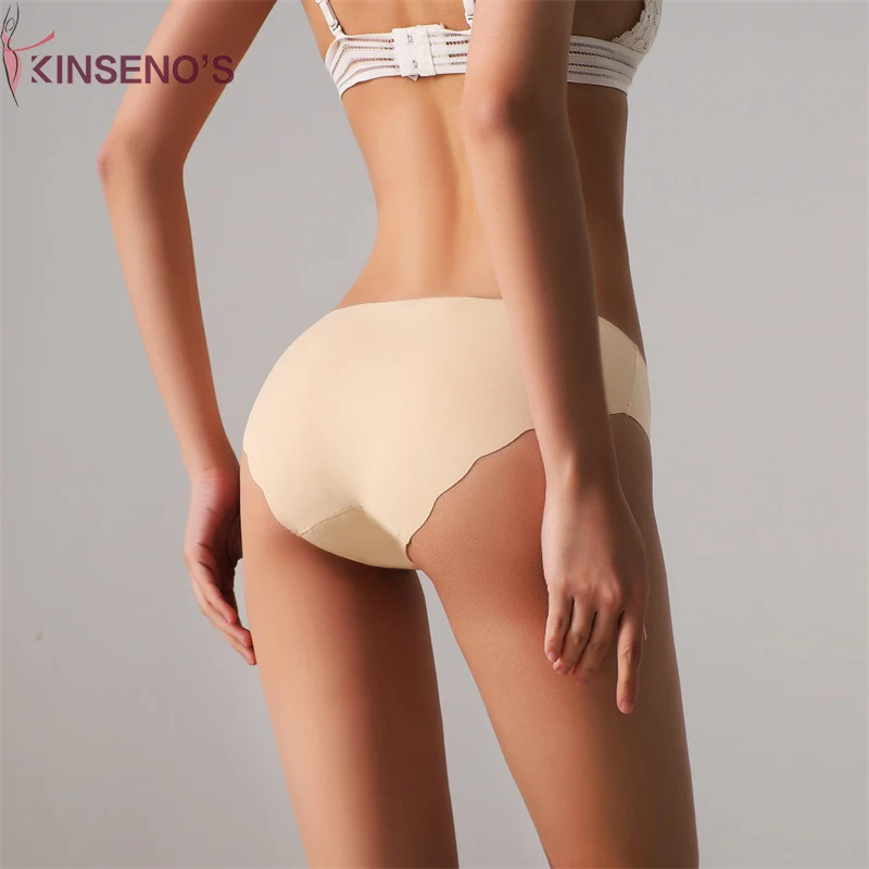 

Wholesale Stylish Custom Women High Elasic Ice Silk Low waist Comfortable Seamless Panties, White, red, black, nude, pink, rose, blue