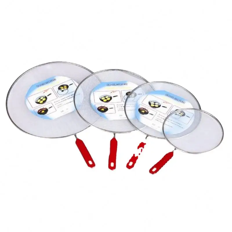 

Kitchen Accessories Set Amazon Hot Selling Stainless Steel Oil Splatter Screen for Frying Pan Splatter Guard for Cooking, Silver