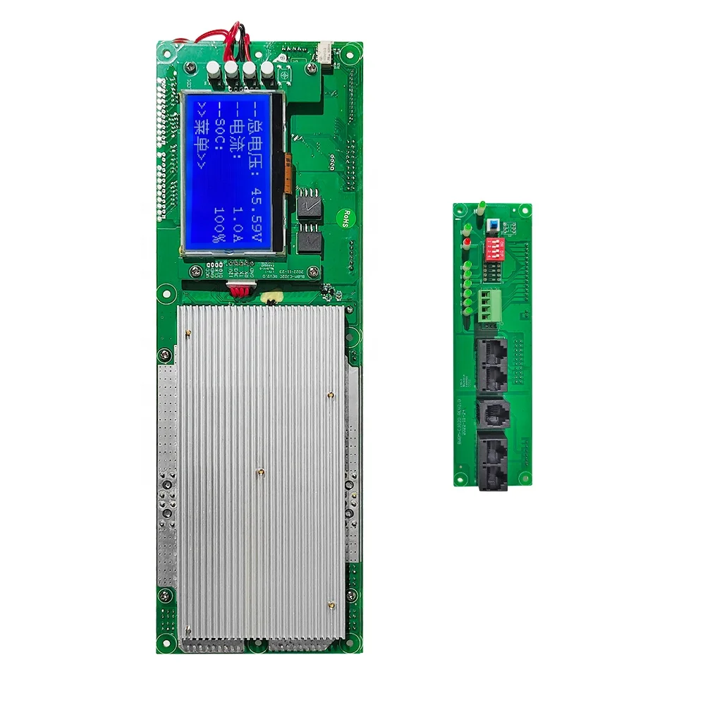 

4 NTC 13s 14s 15s 16s 48v Lithium LiFePO4 ion nmc battery bms pcb 100a smart home ess bms with canbus RS485 BT buzzer display