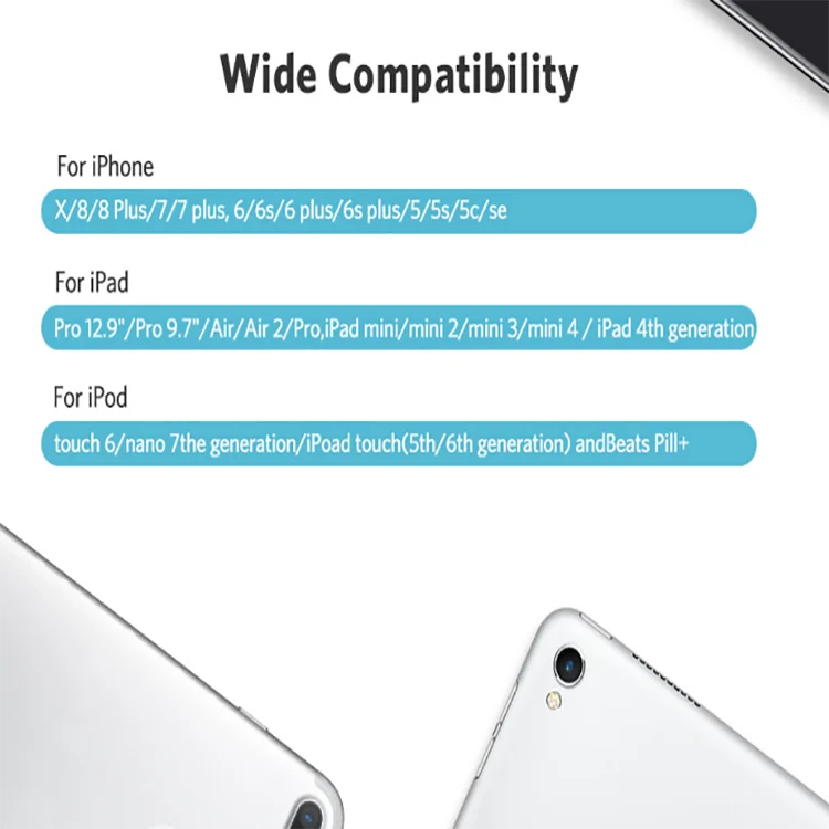 2.4A For iPhone Cable Charger Nylon Braided to USB Charging Cable For iPad iPhone X 7 8 6S 6 plus - ANKUX.COM