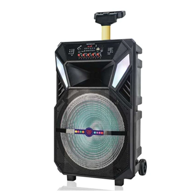 

12INCH 2021 Fashion Best sound speakers trolley outdoor amplified speaker force trolley speaker