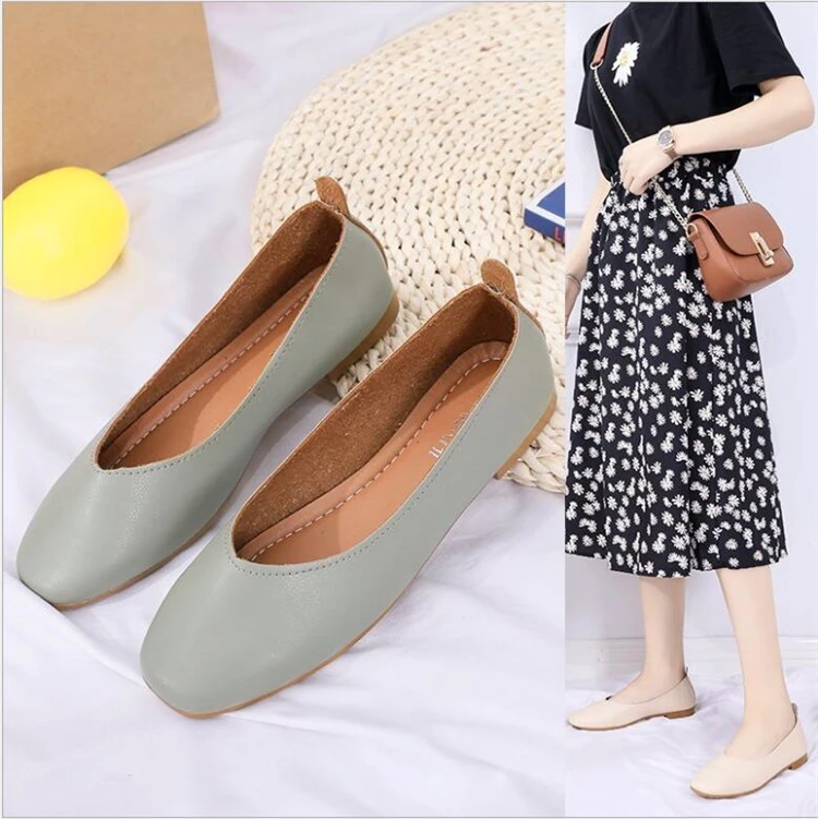 

M10467 Women's single shoes 2020 summer peas shoes one-step lazy shoes