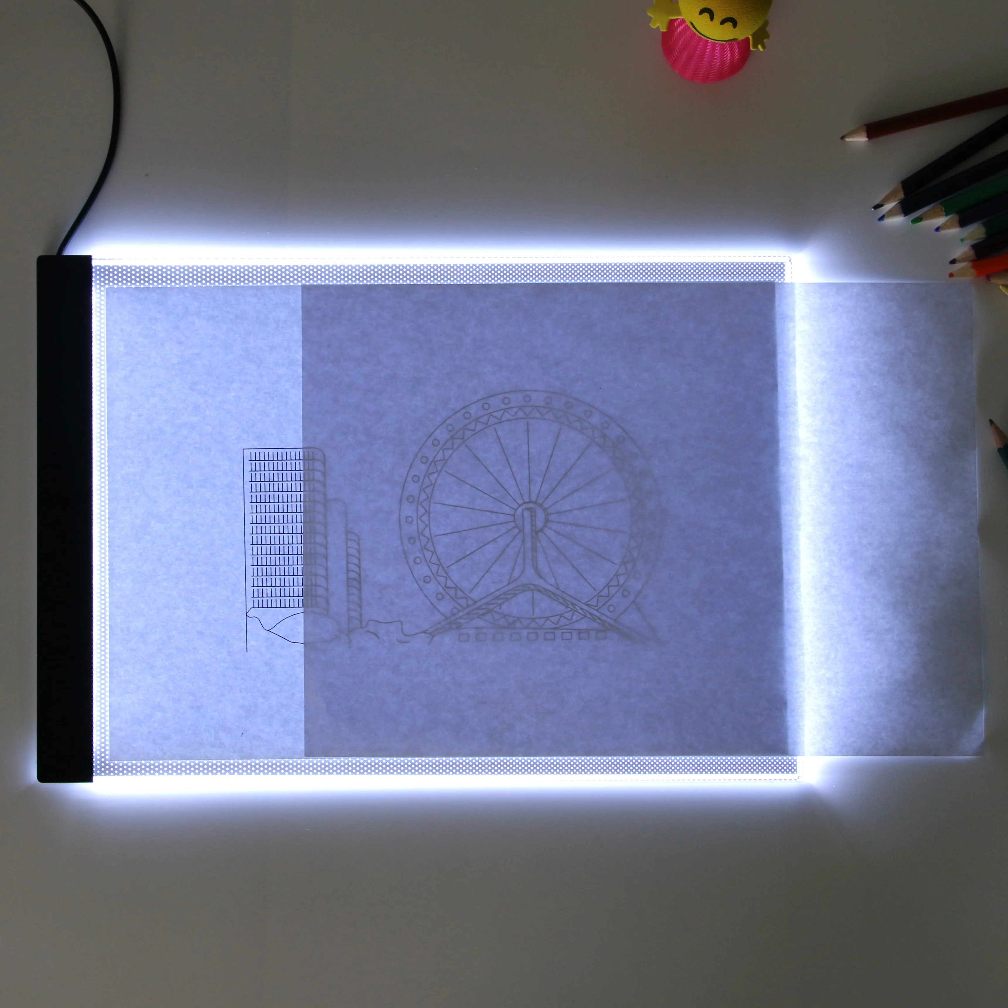 
A4 LED Light Tracing Pad Alvin Artist Stencil Board Tattoo LED Drawing Table Slide Light Box For Architects Adjustable Dimming 
