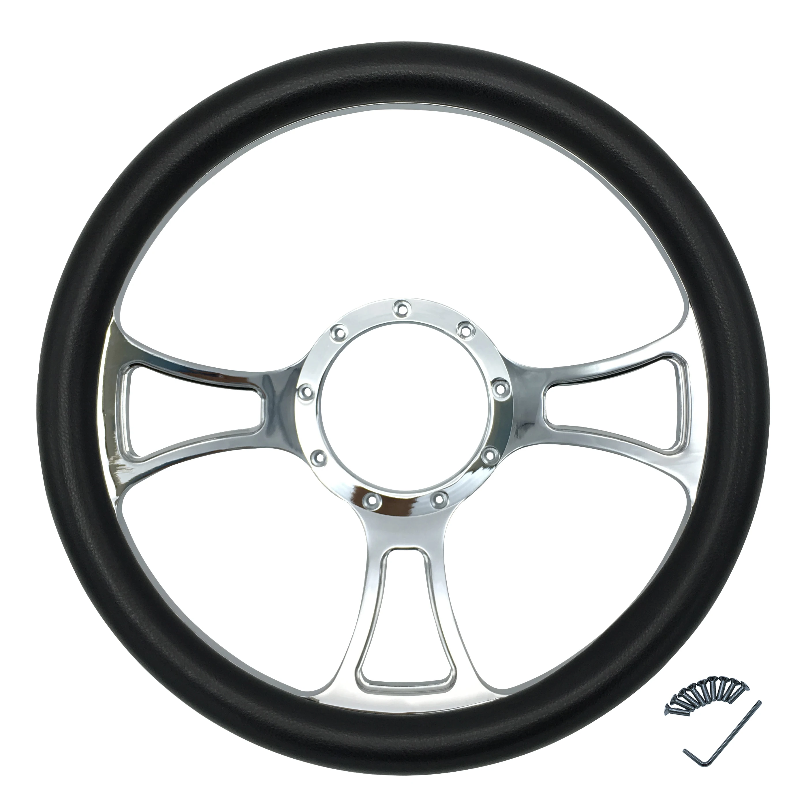 14 Classic Leather Half Wrapped Steering Wheel 3401