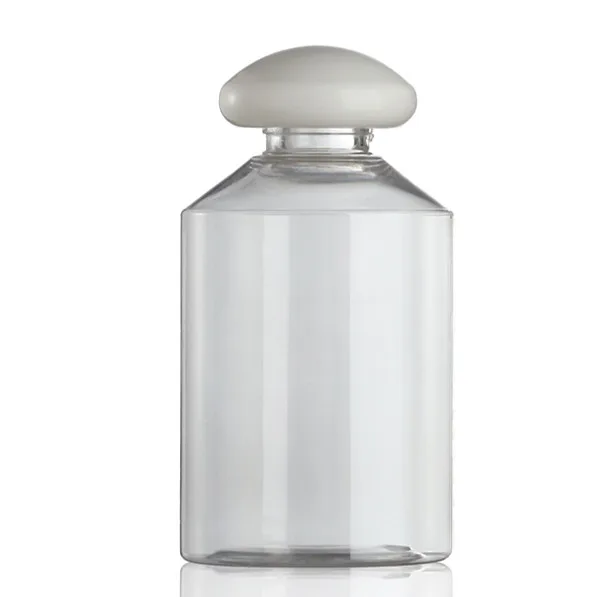 

2023 New Empty Cosmetic Packaging 100ml 150ml 200ml Toner PET Plastic Bottle with Mushroom Shaped Screw Caps