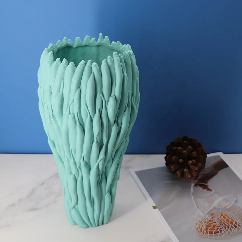 

Europe Nordic green Decor Chili Vases Tabletop resin art Vase Nature Design Home Decoration Accessories Flower Vases