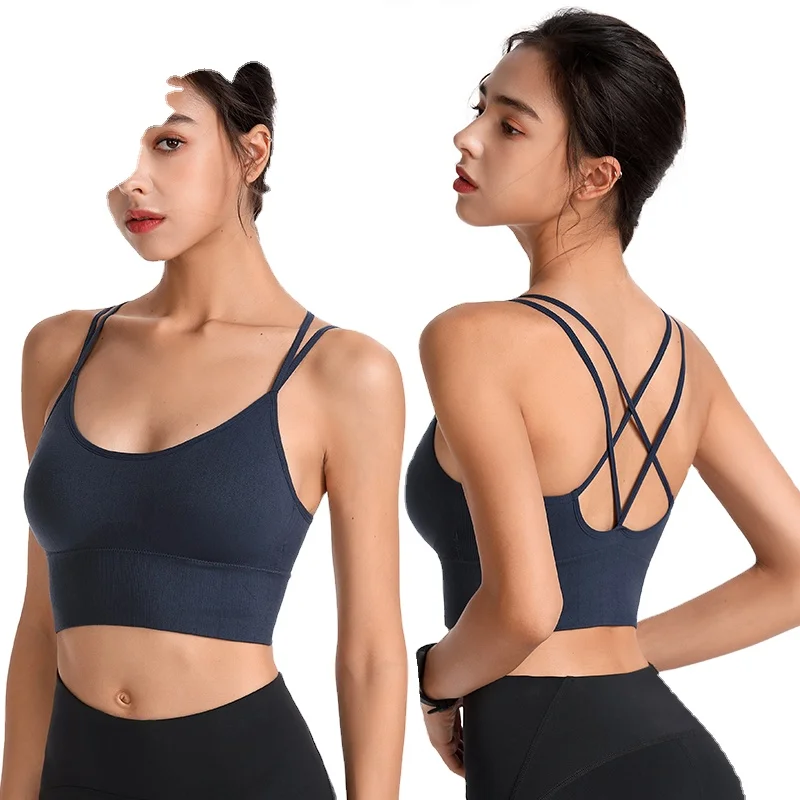 

Chinese suppliers New cross back sports bra professional yoga running underwear bra