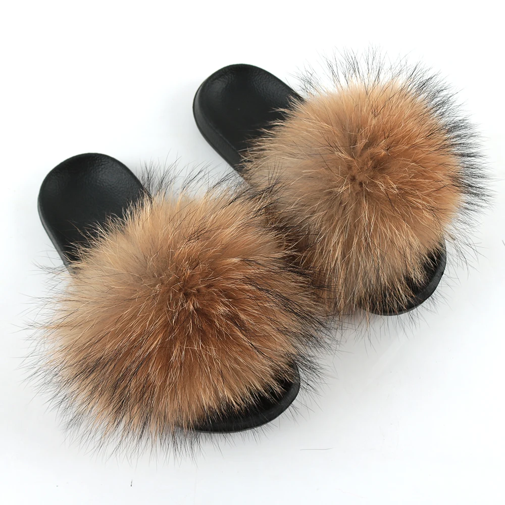 

2020 Shoes Sheep Slipper Sliders Slides Indoor Real Women for Girls Fur Slippers