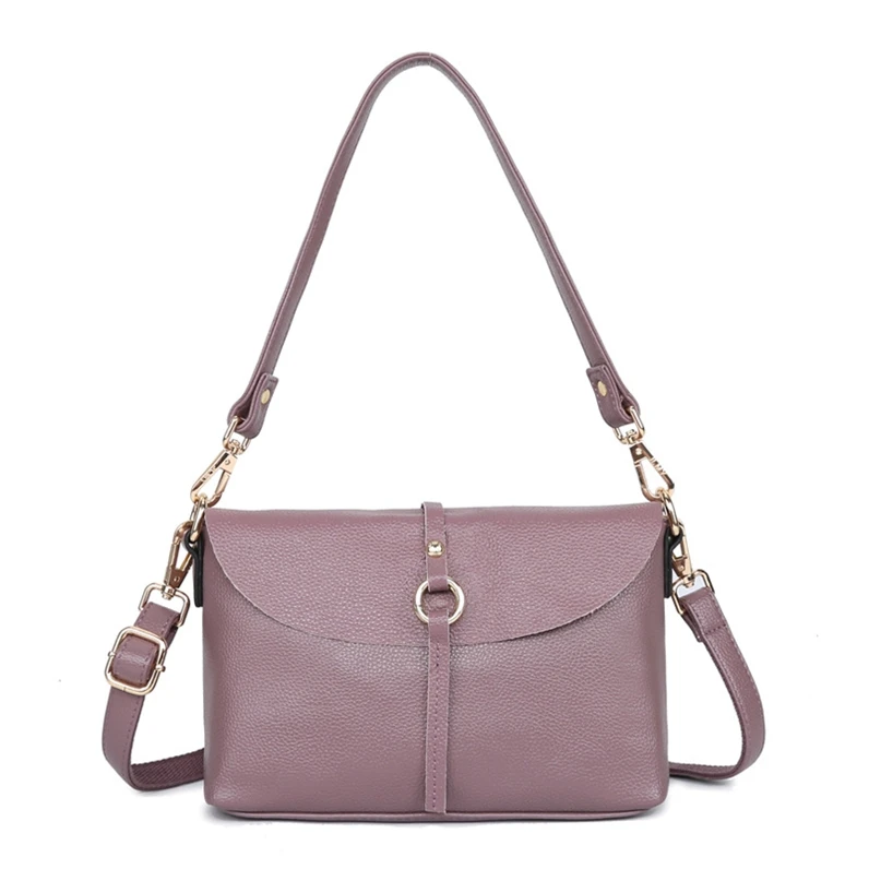 

XP1120 2020 new fashion simple bags shoulder portable messenger small square bag leather handbags