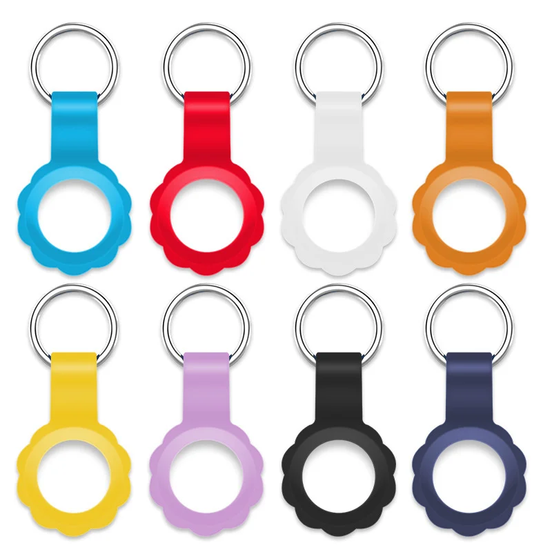 

Free Samples Silicone Airtag Case Anti-Lost Device Keychain Silicone Protective Cover Suitable For Airtags Holder