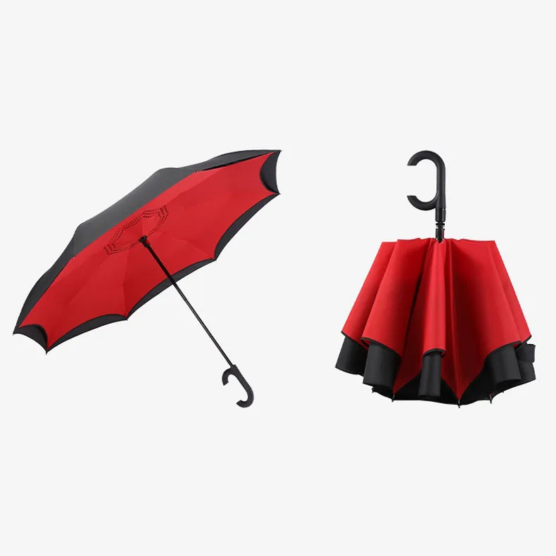 

Double Layer Reverse Folding Umbrella Umbrella Windproof Folded Reverse Umbrella
